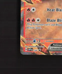 Gouging Fire ex SVP144 Scarlet & Violet Black Star Promo Holo Pokemon Card NM - Image 5