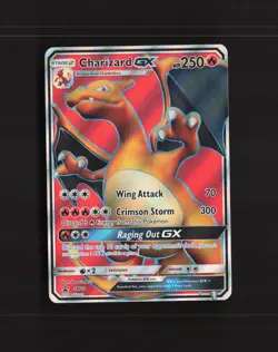Charizard GX SM60 Sun & Moon Full Art Black Star Promo Holo Pokemon Card MP - Image 1