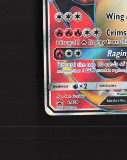 Charizard GX SM60 Sun & Moon Full Art Black Star Promo Holo Pokemon Card MP - Image 5