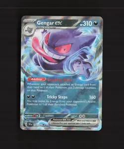 Gengar ex 104/162 Temporal Forces Ultra Rare Holo Pokemon Card LP+ - Image 1