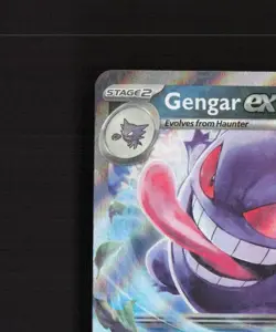 Gengar ex 104/162 Temporal Forces Ultra Rare Holo Pokemon Card LP+ - Image 3