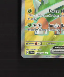 Torterra ex 185/162 Temporal Forces Full Art Ultra Rare Holo Pokemon Card NM - Image 5