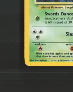 Scyther 10/64 WOTC Jungle Set Holo Rare Pokemon Card MP - Image 5