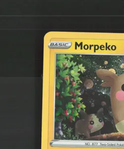 Morpeko SWSH012 Sword & Shield Black Star Promo Holo SWIRL Pokemon Card LP+ - Image 3