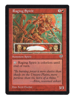 MTG-Raging Spirit-Mirage--MP-NonFoil - Image 1