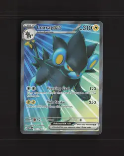 Luxray ex 195/167 Twilight Masquerade Full Art Ultra Rare Holo Pokemon Card NM - Image 1