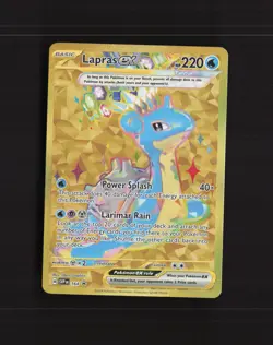 Lapras ex SVP 164 Scarlet & Violet Full Art Black Star Promo Pokemon Card NM - Image 1