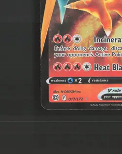 Charizard V 017/172 Brilliant Stars Ultra Rare Holo Pokemon Card LP - Image 5