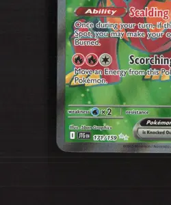 Volcanion ex 171/159 Journey Together Full Art Ultra Rare Holo Pokemon Card NM - Image 5