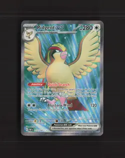 Pidgeot ex 217/197 Obsidian Flames Full Art Ultra Rare Holo Pokemon Card LP+ - Image 1