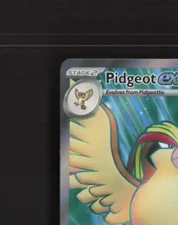 Pidgeot ex 217/197 Obsidian Flames Full Art Ultra Rare Holo Pokemon Card LP+ - Image 3