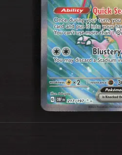 Pidgeot ex 217/197 Obsidian Flames Full Art Ultra Rare Holo Pokemon Card LP+ - Image 5