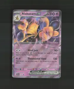 Alakazam ex SVP 050 Scarlet & Violet Black Star Promo Holo Pokemon Card LP+ - Image 1