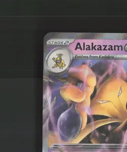 Alakazam ex SVP 050 Scarlet & Violet Black Star Promo Holo Pokemon Card LP+ - Image 3