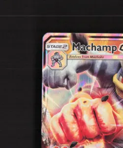 Machamp GX 64/147 Burning Shadows Ultra Rare Holo Pokemon Card LP - Image 3
