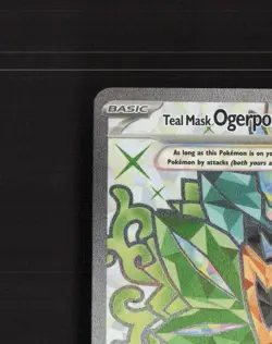 Teal Mask Ogerpon ex SVP 166 Scarlet & Violet Black Star Promo Pokemon Card NM - Image 3