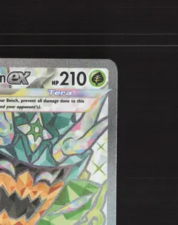 Teal Mask Ogerpon ex SVP 166 Scarlet & Violet Black Star Promo Pokemon Card NM - Image 4