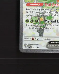 Teal Mask Ogerpon ex SVP 166 Scarlet & Violet Black Star Promo Pokemon Card NM - Image 5