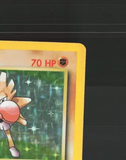 Hitmonchan 7/102 WOTC Base Set Holo Rare Pokemon Card DMG - Image 4
