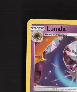 Lunala 61/145 Guardians Rising Cracked Ice Holo Holo Pokemon Card LP - Image 3