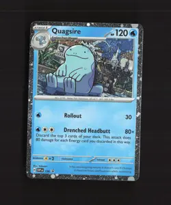 Quagsire SVp156 Scarlet & Violet Black Star Promo SWIRL Holo Pokemon Card NM - Image 1
