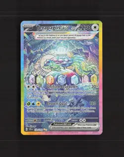 Terapagos ex 170/142 Stellar Crown Full Art Ultra Rare Holo Pokemon Card NM - Image 1