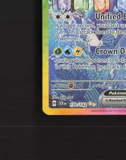 Terapagos ex 170/142 Stellar Crown Full Art Ultra Rare Holo Pokemon Card NM - Image 5