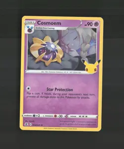 Cosmoem 014/025 Celebrations Holo Rare Pokemon Card LP - Image 1