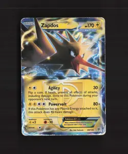Zapdos EX 48/135 Plasma Storm Ultra Rare Holo Pokemon Card DMG - Image 1