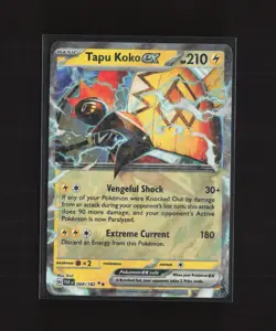 Tapu Koko ex 068/182 Paradox Rift Double Rare Holo Pokemon Card - Image 1