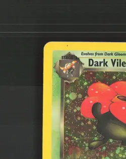 Dark Vileplume 13/82 WOTC Team Rocket Holo Rare Pokemon Card DMG - Image 3