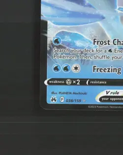 Glaceon V 038/159 Crown Zenith Ultra Rare Holo Pokemon Card NM - Image 5