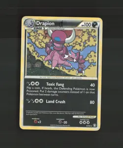 Drapion 4/102 Triumphant Holo Rare Pokemon Card DMG - Image 1