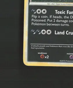 Drapion 4/102 Triumphant Holo Rare Pokemon Card DMG - Image 5