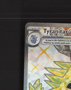 Tyranitar ex 211/197 Obsidian Flames Full Art Ultra Rare Holo Pokemon Card NM - Image 3