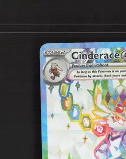 Cinderace ex 157/142 Stellar Crown Full Art Ultra Rare Holo Pokemon Card LP - Image 3