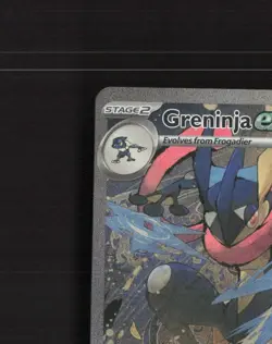 Greninja ex SVP 132 Scarlet & Violet Full Art Black Star Promo Pokemon Card NM - Image 3