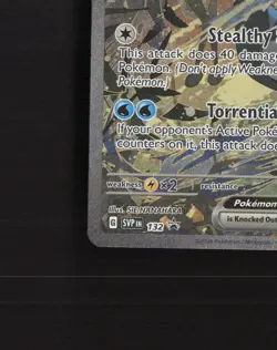 Greninja ex SVP 132 Scarlet & Violet Full Art Black Star Promo Pokemon Card NM - Image 5