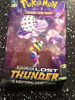 Pokemon TCG Sun & Moon Lost Thunder Booster Pack Lot 8 Packs 10 Cards English - Image 2