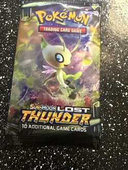 Pokemon TCG Sun & Moon Lost Thunder Booster Pack Lot 8 Packs 10 Cards English - Image 4