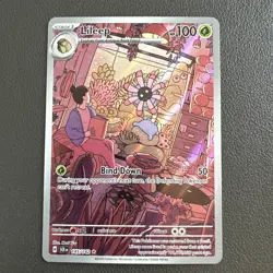 Pokemon Cards Lileep 145/142 Stellar Crown Illustration Rare NM - Image 1