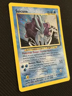 Vintage Pokemon Card Holo Neo Revelation Suicune 14/64 - Image 3
