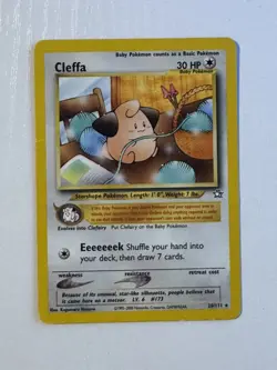Pokemon Card - Cleffa Neo Genesis 20/111 Rare Non Holo LP - Image 1