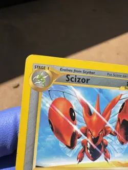 Pokemon TCG Scizor 29/75 Rare Unlimited Card Neo Discovery 2001 LP Non Holo - Image 4