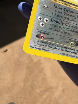 Pokemon TCG Scizor 29/75 Rare Unlimited Card Neo Discovery 2001 LP Non Holo - Image 5