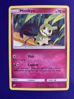 Moderately Played Mimikyu 112/181 Non Holo Pokemon Card Listing A - Image 1