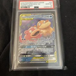 Pokemon TCG Slowpoke Psyduck GX Holo Card 35/236 PSA 10 - Image 2