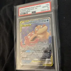 Pokemon TCG Slowpoke Psyduck GX Holo Card 35/236 PSA 10 - Image 4