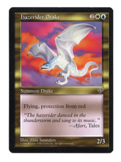 MTG-Hazerider Drake-Mirage--MP-NonFoil - Image 1