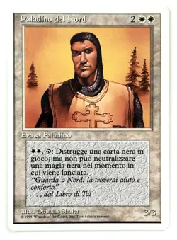 Misprint Alert: Off centered AP Magic MTG Italian Northern Paladin Artist Proof - Image 1